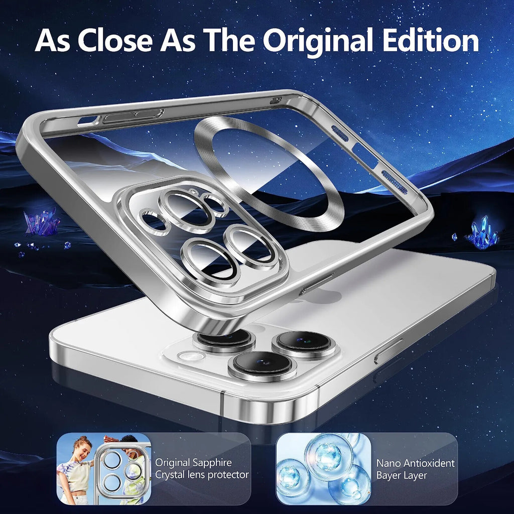 For Iphone 17 16 15 14 Pro Max 13 12 11 plus Air Mag Safe Case Camera Lens Cover