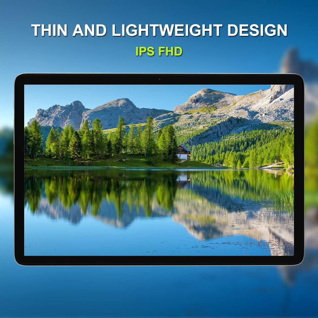 2024 Newest 2 in 1 Tablet, 10 Inch Tablet, 128GB Storage, 1TB Expand, Octa Core Android Tablet, Dual Camera 13MP, 2.4G/5G WIFI Tabelt, IPS FHD, with Stylus, Keyboard, Case, BT5.0, 7000Mah Battery, GPS