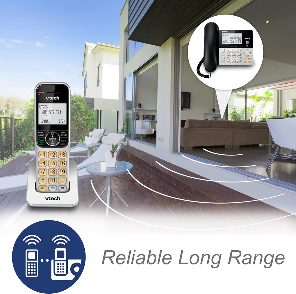 Set Juego De Telefono Para Casa Oficina Inalambrico Alambrico Set Localizador