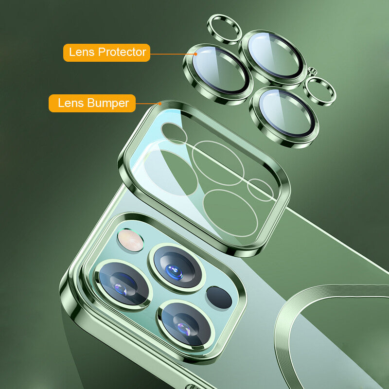 For Iphone 17 16 15 14 Pro Max 13 12 11 plus Air Mag Safe Case Camera Lens Cover