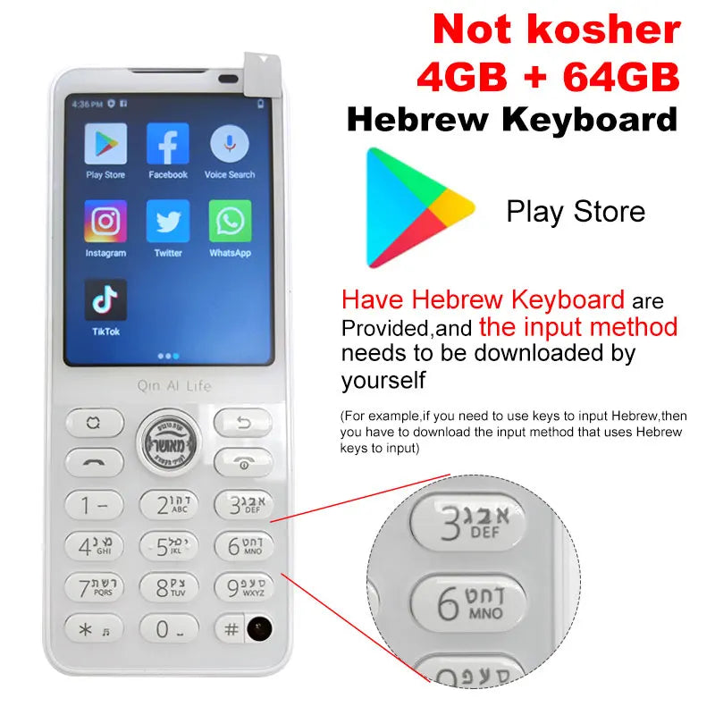New  F21 Pro Smart Touch Screen Phone Wifi +2.8 Inch 3GB + 32GB / 4GB 64GB Bluetooth 5.0 480*640 Global Verison Phone