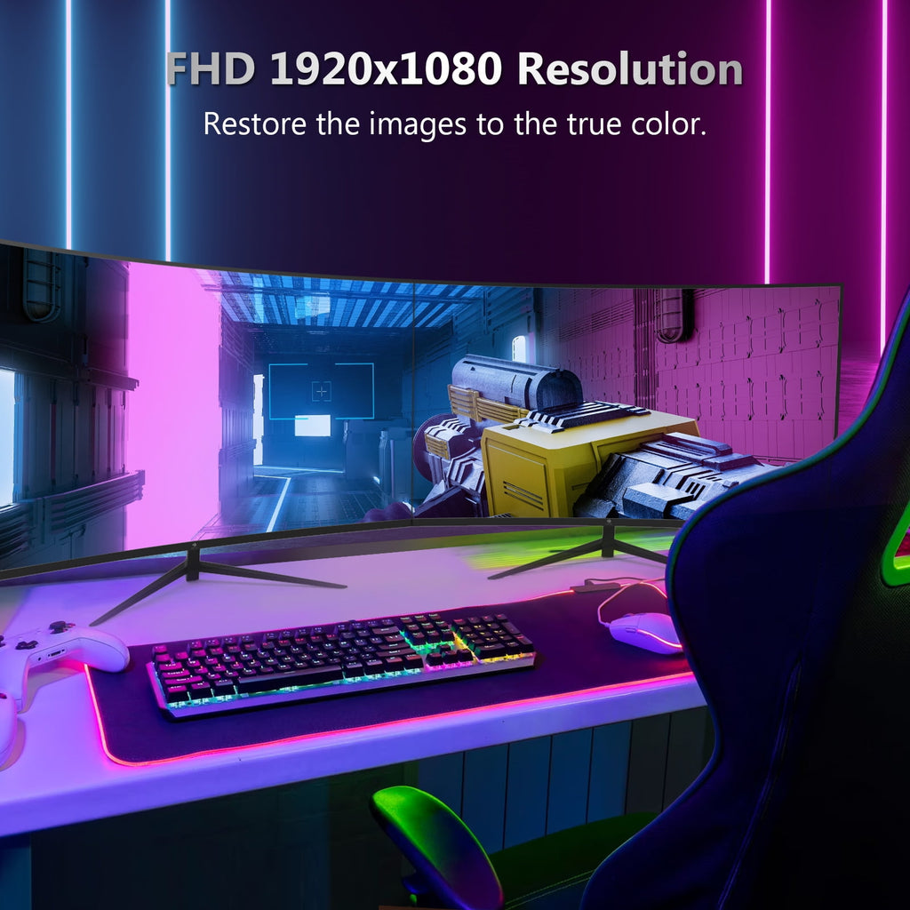 UG27P 27-Inch Curved Gaming Monitor 280Hz 1Ms Full HD 1920X1080 LED Monitor HDMI DP Port