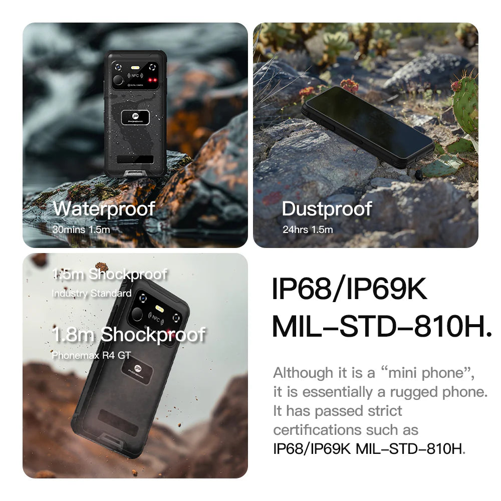 2025 Latest Technology- R4 GT: the World'S Smallest Thermal Imaging Night Vision Rugged Phone