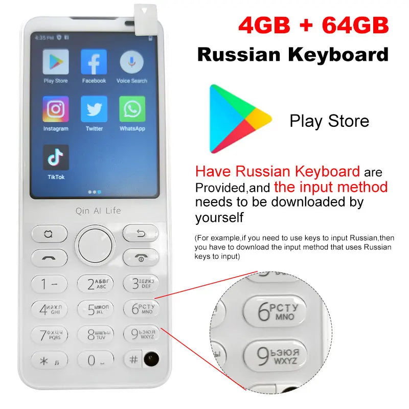 New  F21 Pro Smart Touch Screen Phone Wifi +2.8 Inch 3GB + 32GB / 4GB 64GB Bluetooth 5.0 480*640 Global Verison Phone