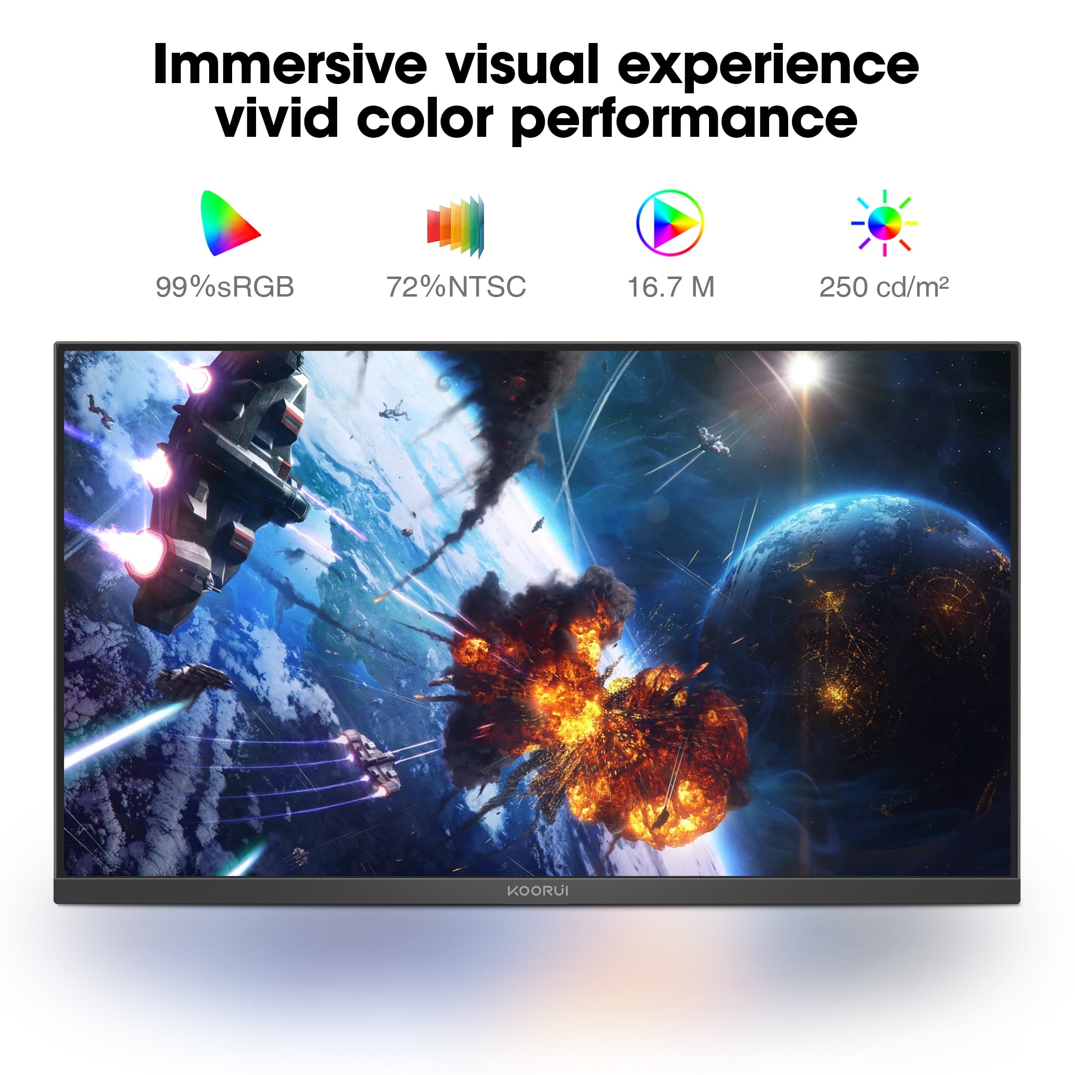 24" FHD 1080P Gaming Monitor, 144Hz Computer Monitor, New, E2411K