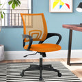 Mesh Office Chair Set of 3, Mid-Back Home Office Chair Adjustable Ergonomic Desk Chair (3 Pack， Black）