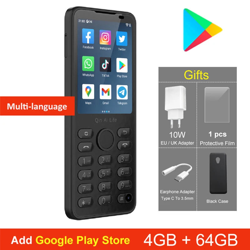 New  F21 Pro Smart Touch Screen Phone Wifi +2.8 Inch 3GB + 32GB / 4GB 64GB Bluetooth 5.0 480*640 Global Verison Phone