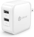 Boostcube 2Nd Generation 24W Dual USB Wall Charger with Smartid Technology, Foldable Plug, Travel Power Adapter for Iphone Xs/Xs Max/Xr/X/8 Plus/8/7 Plus/7/6S/6 Plus, Ipad Pro Air/Mini and Other Tablet