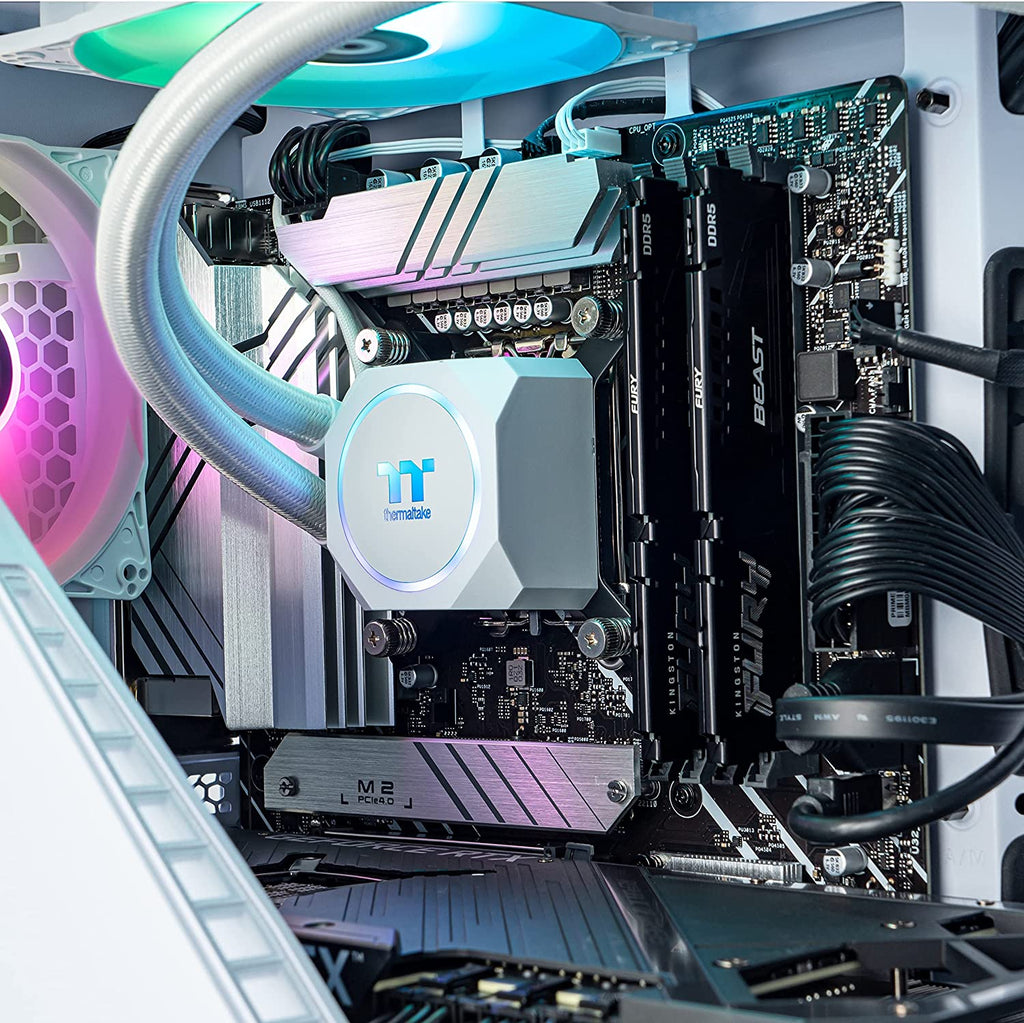LCGS Avalanche I380 AIO Liquid Cooled CPU Gaming Desktop (Intel® Core™ I9-12900Kf, 32GB DDR5 5200Mhz, NVIDIA® Geforce RTX™ 3080, 1TB Nvme M.2, Wifi, Win10 Home) D3AV-Z690-380-LCS
