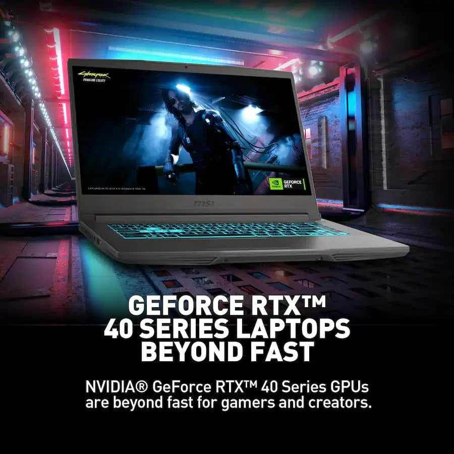 15.6" Thin A15 Gaming Laptop, Full HD Display, NVIDIA Geforce RTX 4050, AMD Ryzen 5 7535HS, Wi-Fi 6, Backlit Keyboard, Webcam, Bluetooth, Windows 11 Pro, Black (16GB RAM & 1TB SSD)