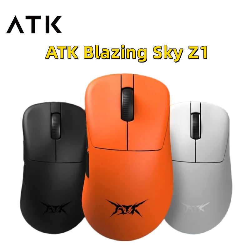 【Ready Stock】Atk Blazing Sky Z1 Ultra Wireless Mouse 8K Dual Mode PAW3950 Ultra Gaming Mouse Lightweight Low Delay E-Sports