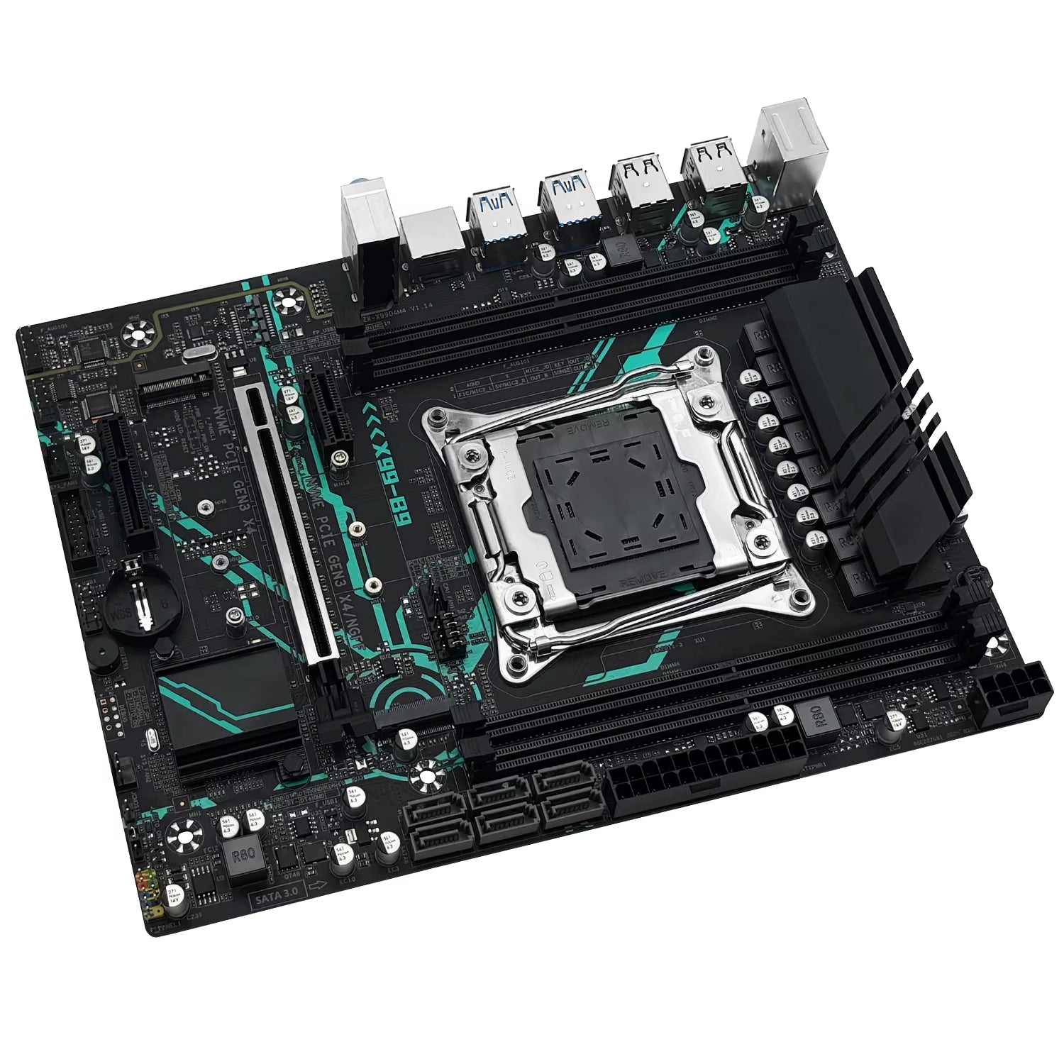 X99 B9 Motherboard LGA2011-3 Set Kit Xeon E5 2650 V4 CPU Supports DDR4 RAM M.2 NVME SATA M-ATX for Gaming Computer
