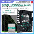 X99 B9 Motherboard LGA2011-3 Set Kit Xeon E5 2650 V4 CPU Supports DDR4 RAM M.2 NVME SATA M-ATX for Gaming Computer