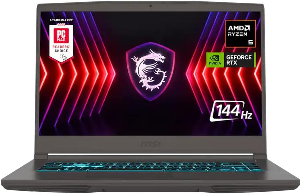 15.6" Thin A15 Gaming Laptop, Full HD Display, NVIDIA Geforce RTX 4050, AMD Ryzen 5 7535HS, Wi-Fi 6, Backlit Keyboard, Webcam, Bluetooth, Windows 11 Pro, Black (16GB RAM & 1TB SSD)