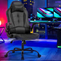 Ergonomic Gaming Chair, Lumbar Support, Swivel Rolling for Men, Women(Black)