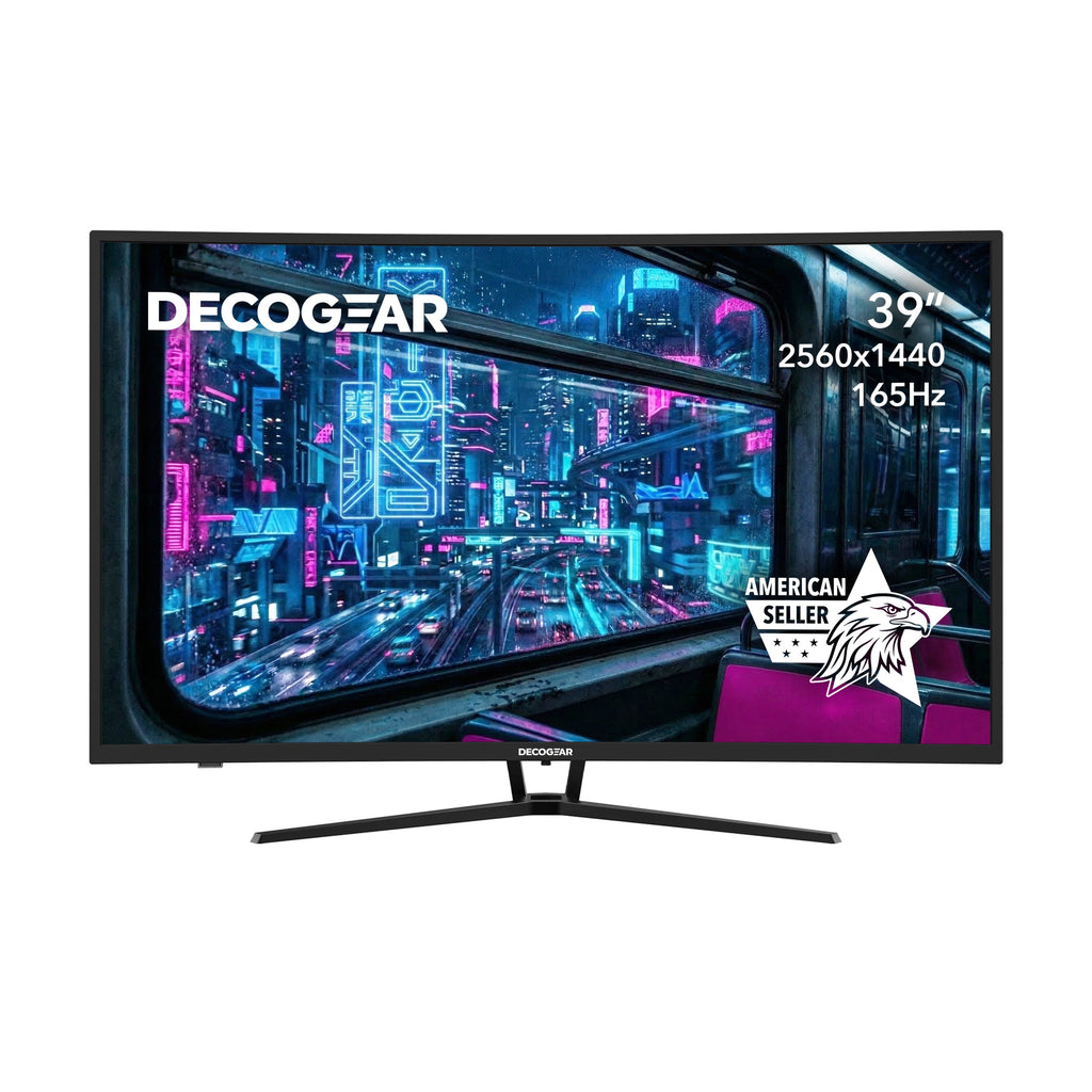 39" Curved Widescreen Gaming Monitor, 2560X1440 1Ms MPRT 165 Hz, 16:9 HDR400 4000:1, HDMI, Displayport, Limited Black Edition