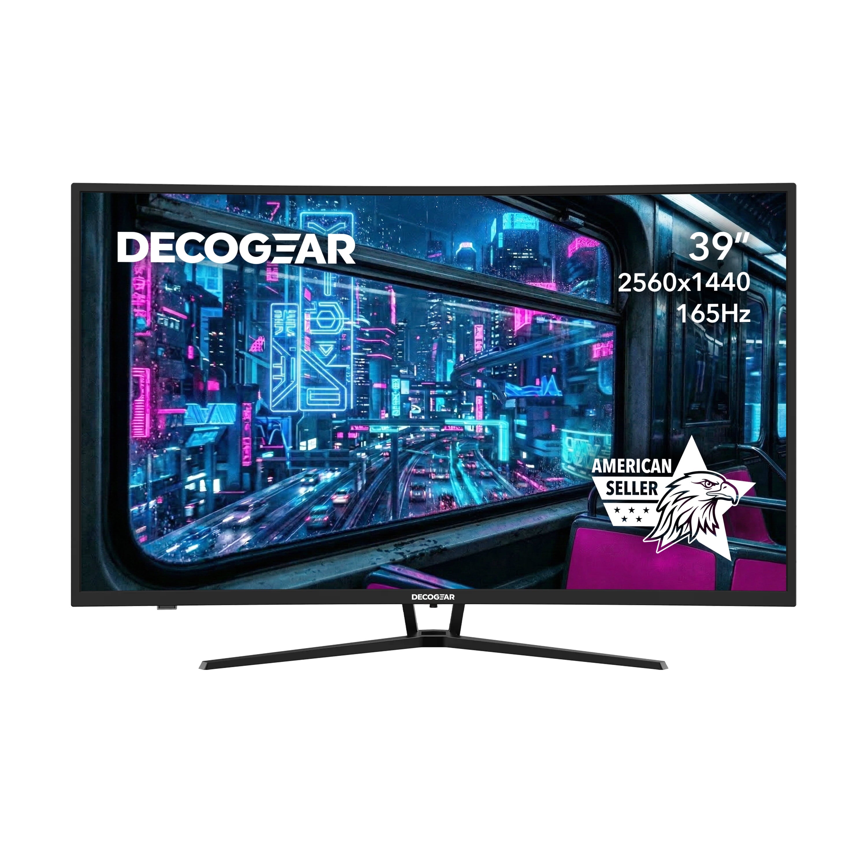 39" Curved Widescreen Gaming Monitor, 2560X1440 1Ms MPRT 165 Hz, 16:9 HDR400 4000:1, HDMI, Displayport, Limited Black Edition