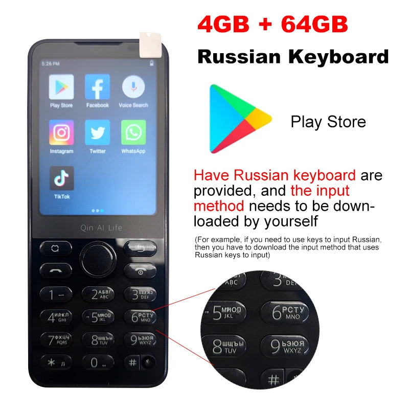 New  F21 Pro Smart Touch Screen Phone Wifi +2.8 Inch 3GB + 32GB / 4GB 64GB Bluetooth 5.0 480*640 Global Verison Phone