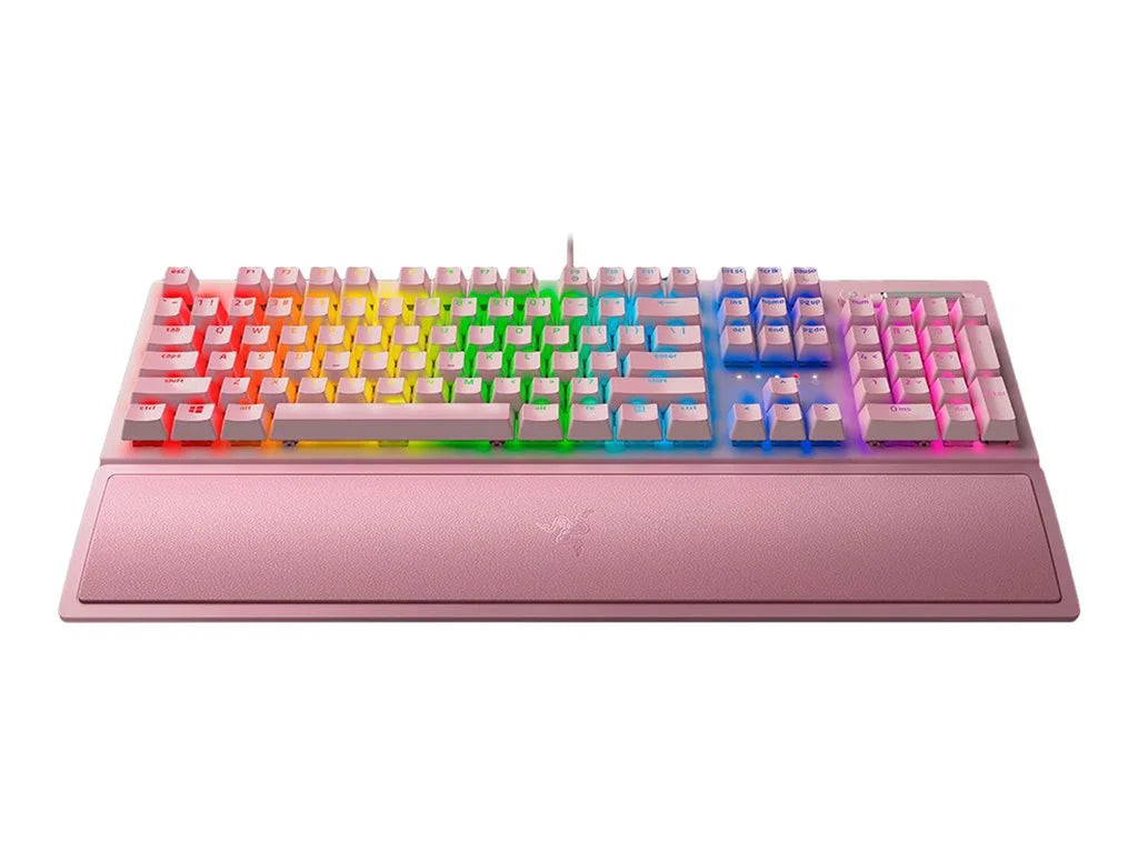 Blackwidow V3 Wired Mechanical Gaming Keyboard for PC, Chroma RGB, Wrist Rest, Quartz