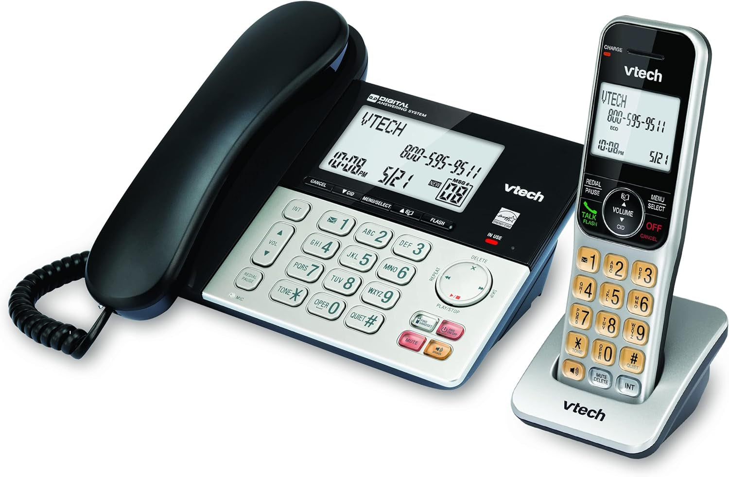 Set Juego De Telefono Para Casa Oficina Inalambrico Alambrico Set Localizador