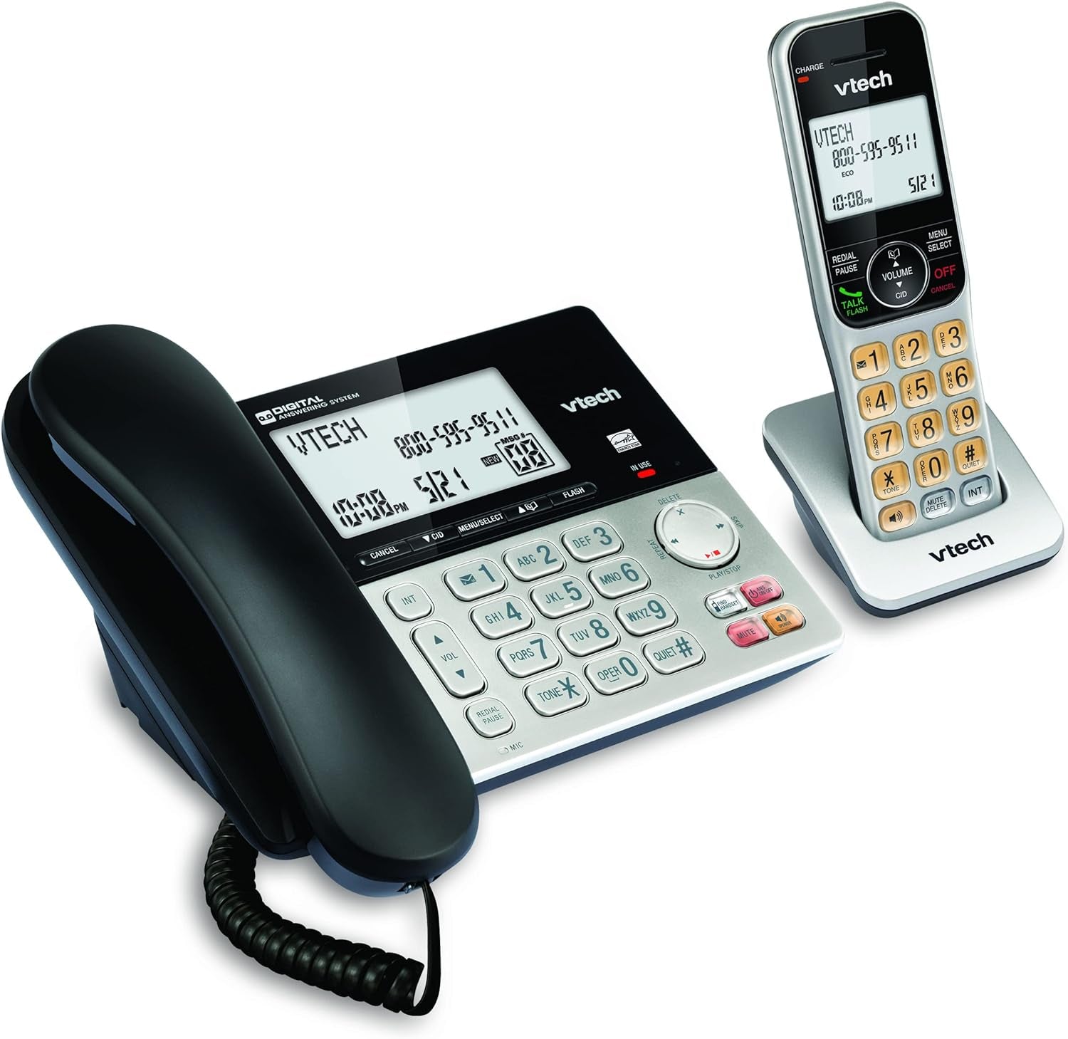 Set Juego De Telefono Para Casa Oficina Inalambrico Alambrico Set Localizador