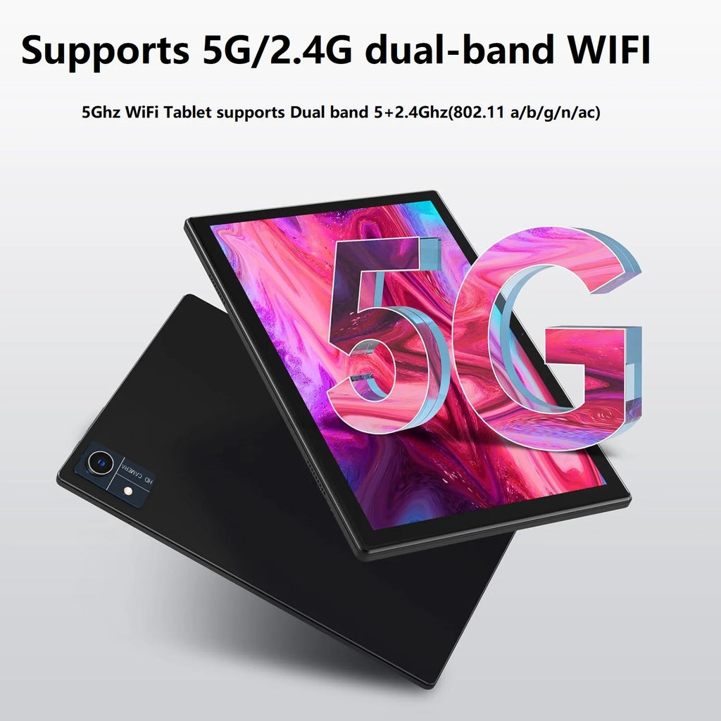 Tablet Android 14 Tablet,128Gb ROM+24GB RAM (8+16Virtual)+1Tb TF Expand,10 Inch Android Tablet with Keyboard,5G Wifi Tablet,Octa-Core Processor,13Mp+8Mp Camera,Bluetooth,Gps,Fhd Display,2 in 1 Tablet