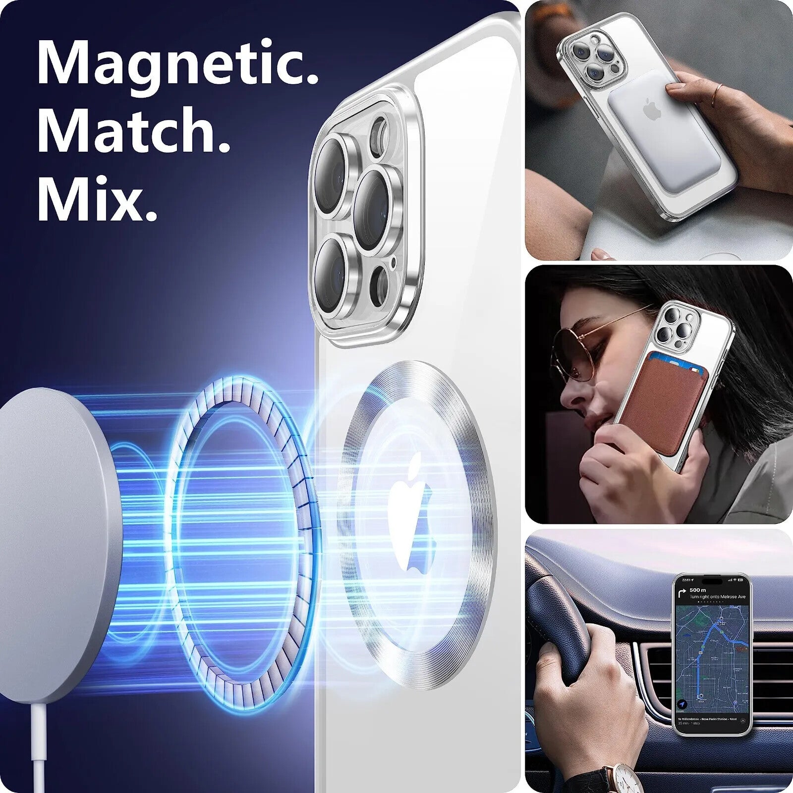 For Iphone 17 16 15 14 Pro Max 13 12 11 plus Air Mag Safe Case Camera Lens Cover