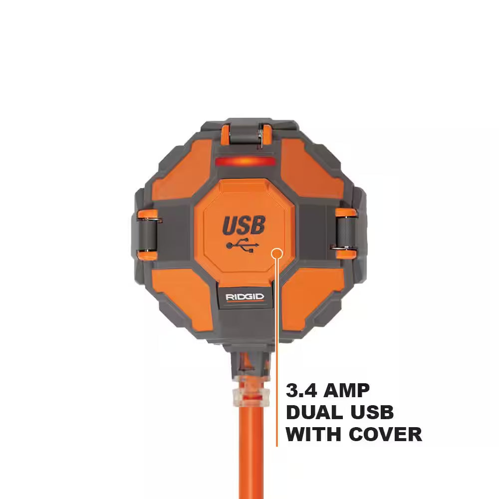3-Outlet Power Ball Extension Cord plus USB