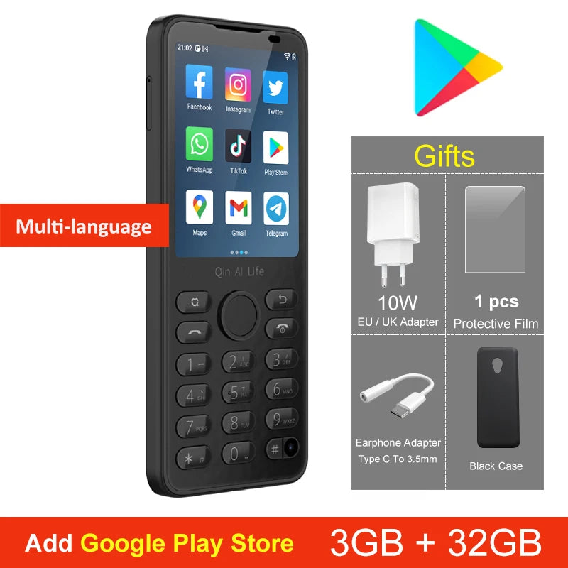 New  F21 Pro Smart Touch Screen Phone Wifi +2.8 Inch 3GB + 32GB / 4GB 64GB Bluetooth 5.0 480*640 Global Verison Phone