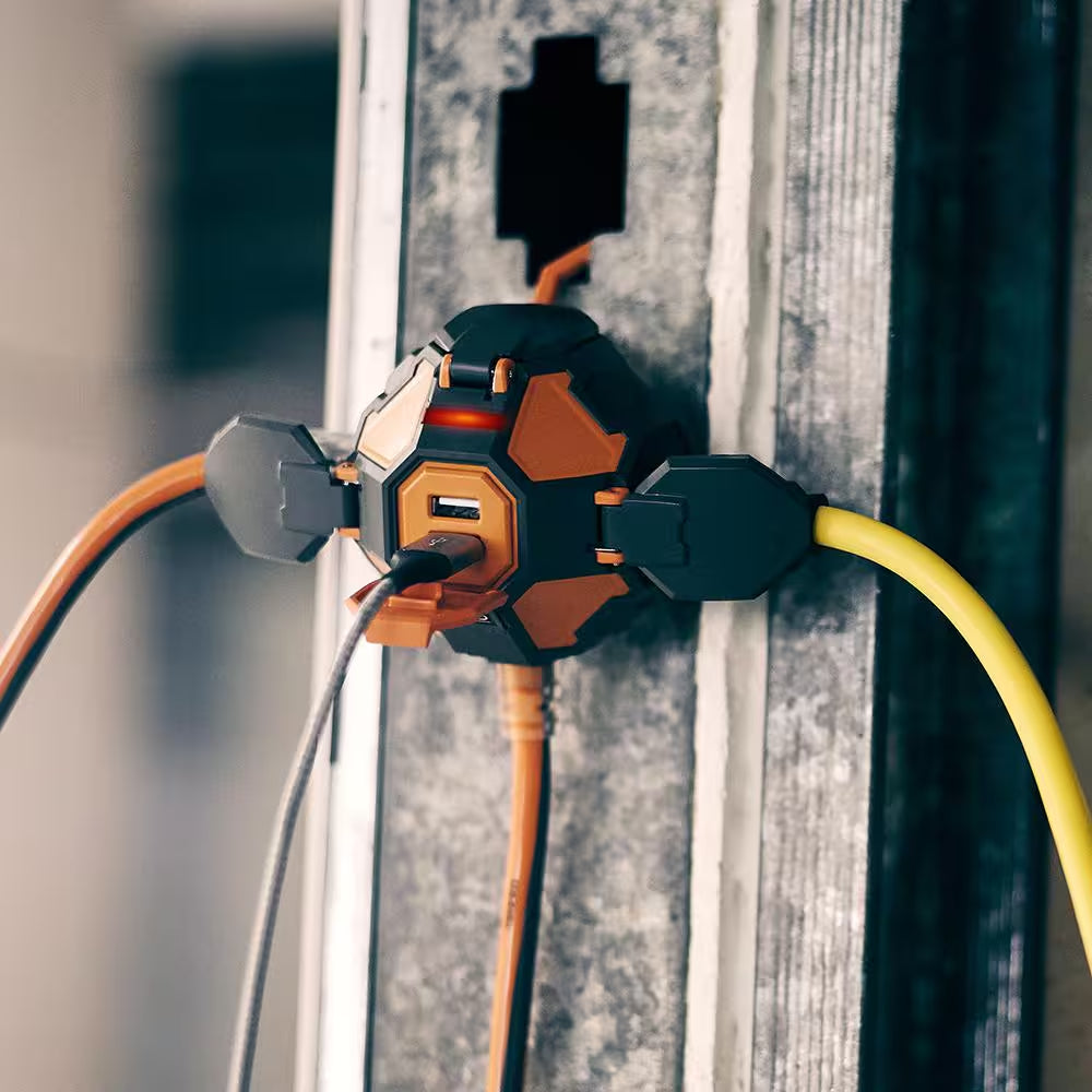 3-Outlet Power Ball Extension Cord plus USB
