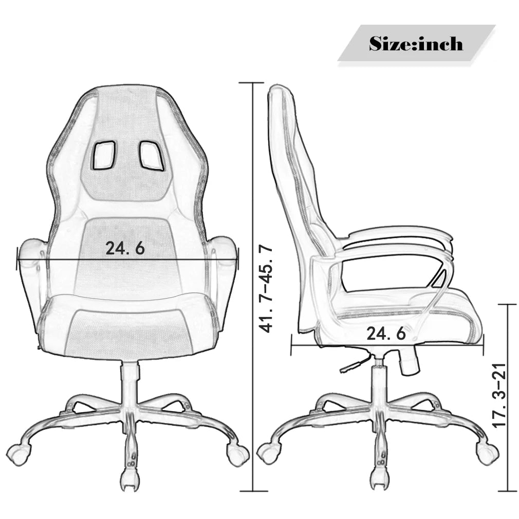 Ergonomic Gaming Chair, Lumbar Support, Swivel Rolling for Men, Women(Camo)