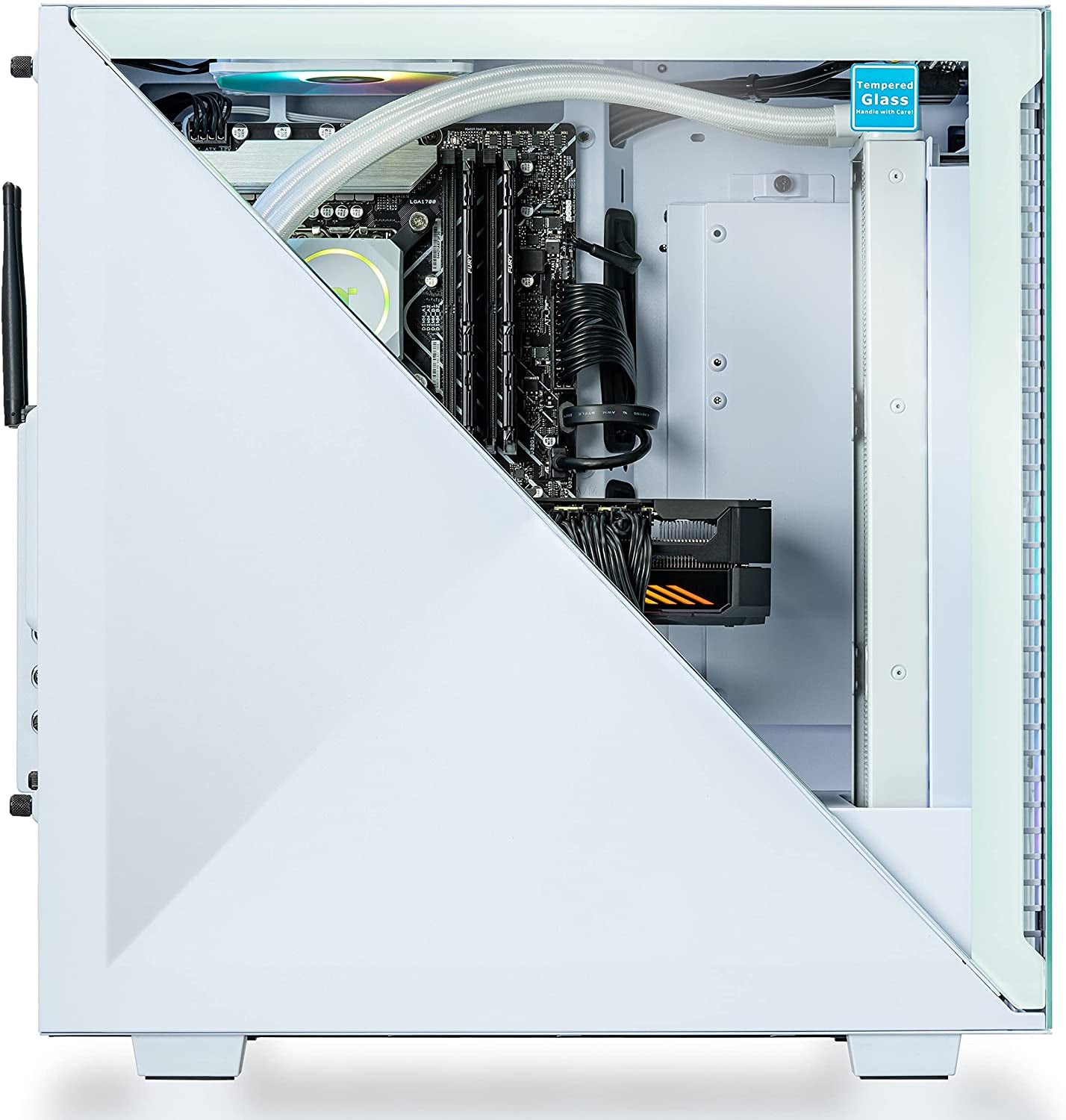 LCGS Avalanche I380 AIO Liquid Cooled CPU Gaming Desktop (Intel® Core™ I9-12900Kf, 32GB DDR5 5200Mhz, NVIDIA® Geforce RTX™ 3080, 1TB Nvme M.2, Wifi, Win10 Home) D3AV-Z690-380-LCS