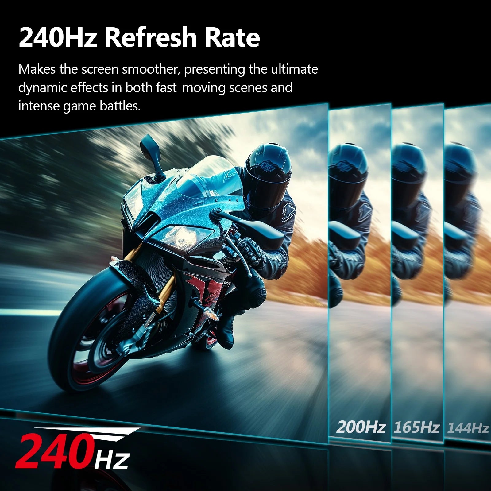 25 Inch (24.5 Inch) Gaming Monitor 240Hz 1Ms MPRT Full HD VA Panel 350Cd/M² Brightness
